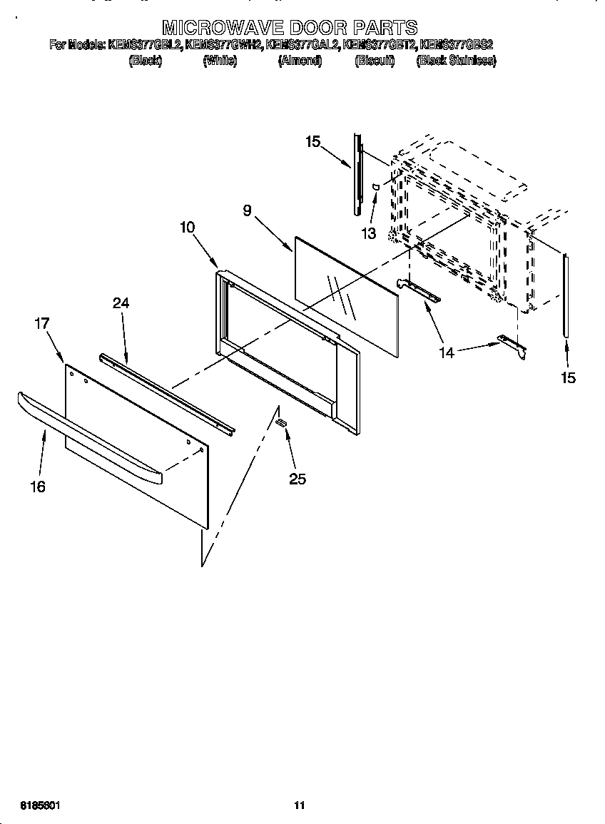 Microwave door