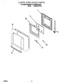 Lower oven door
