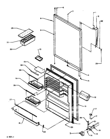 Refregerator door