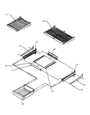 Refrigerator shelving and drawers