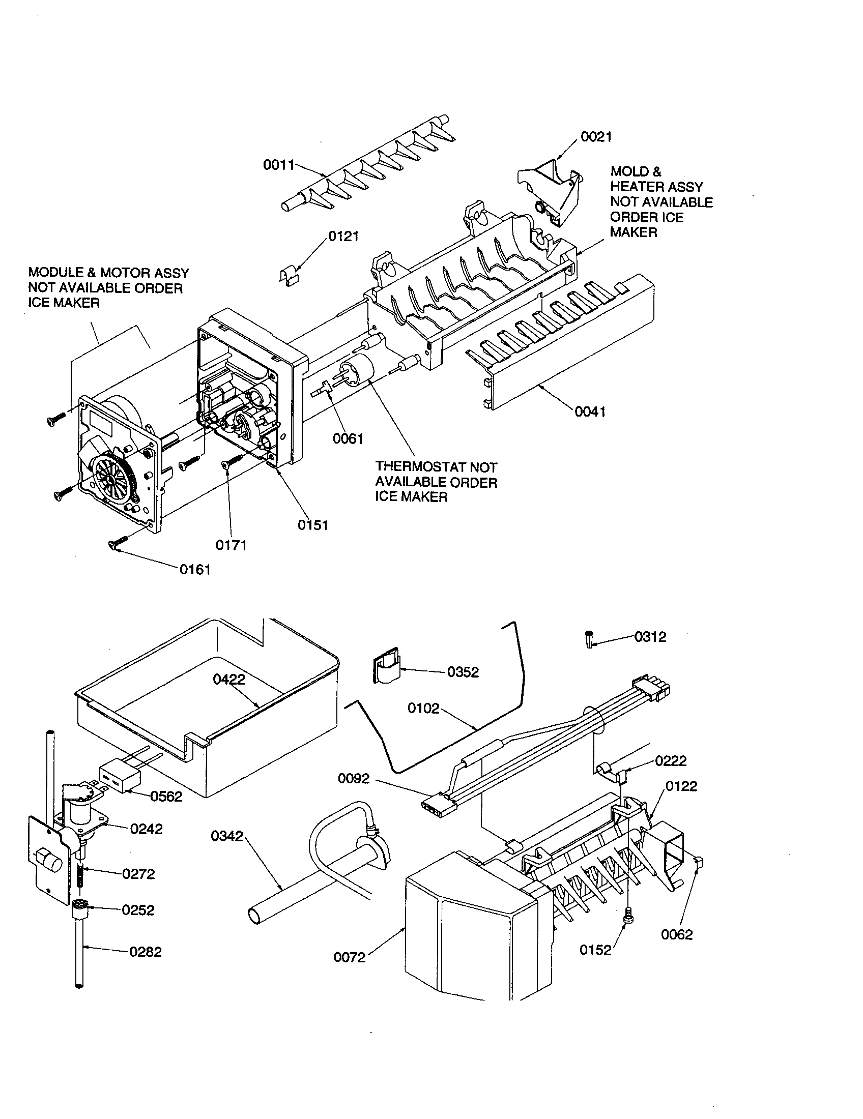 Ice maker assembly