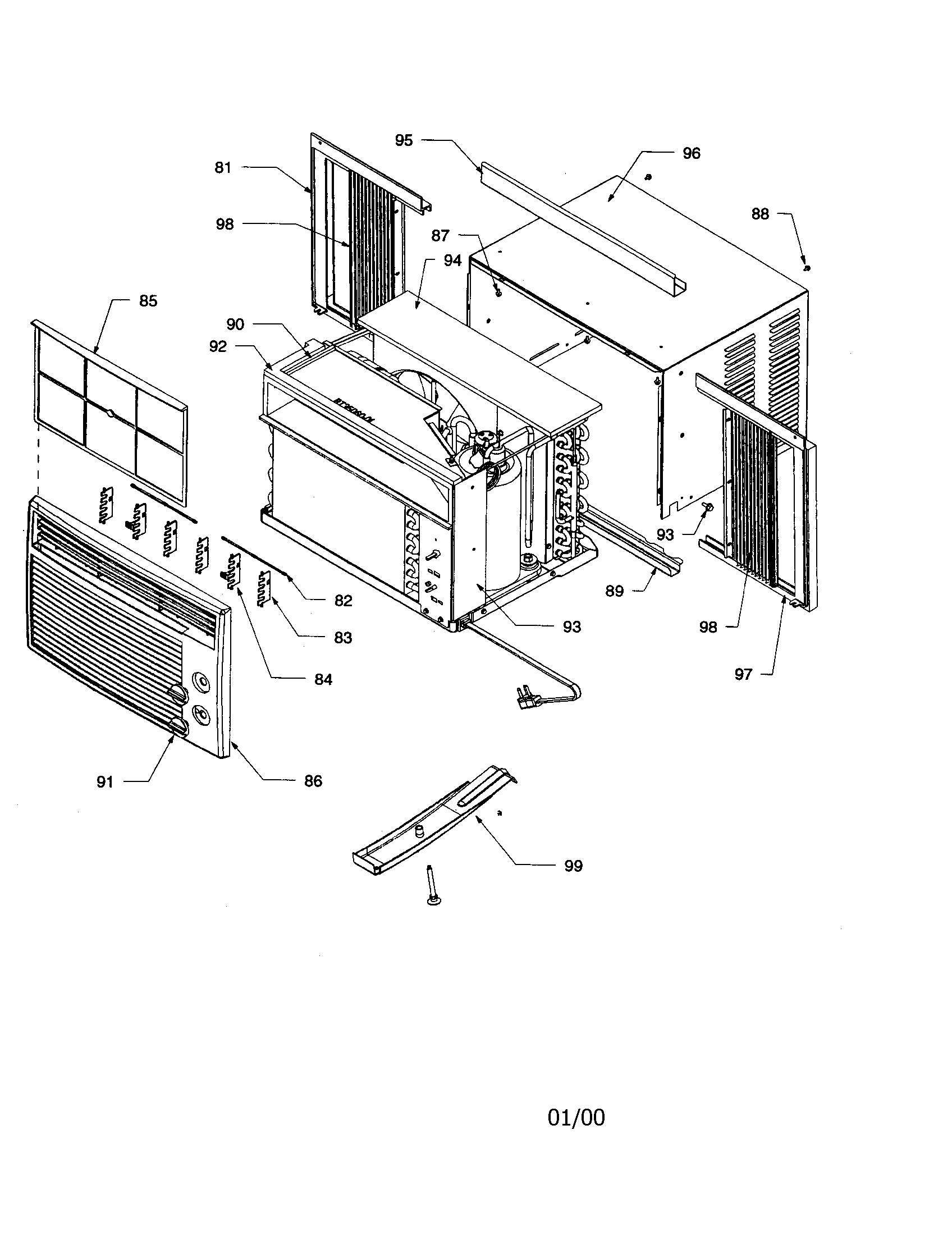 Outer case and front