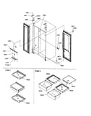 Lights, hinges, shelving