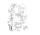 Amana SX26VE-P1315402WE drain systems/rollers/evaporator diagram