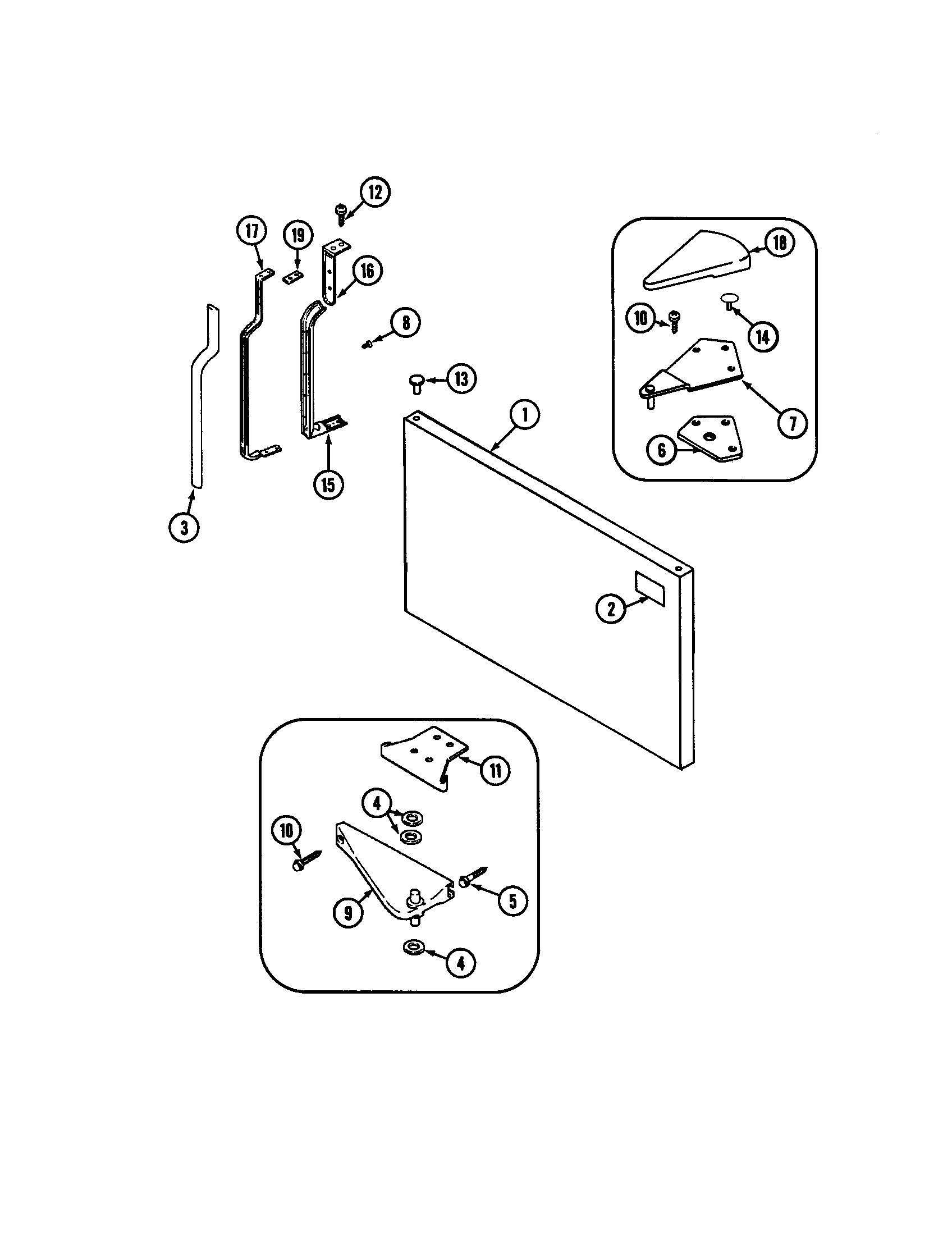 Freezer outer door