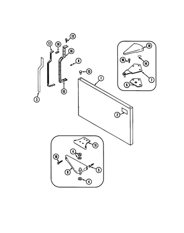 Freezer outer door