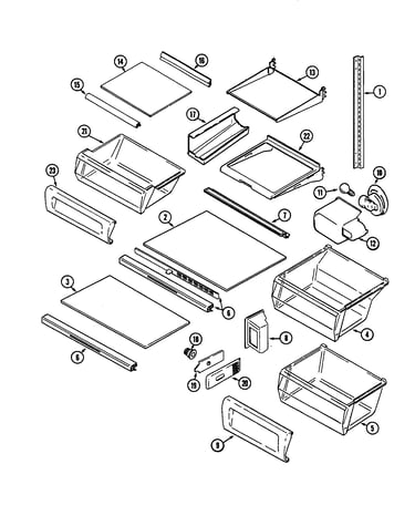 Shelves and accessories