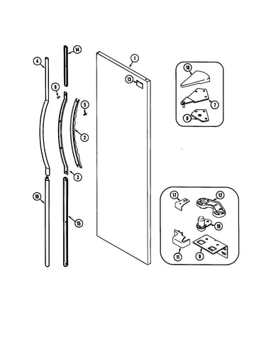 Fresh food outer door