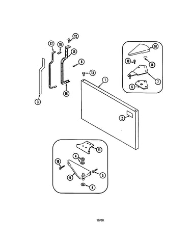 Freezer outer door
