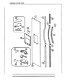 Freezer outer door