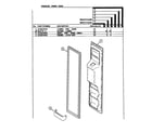 Maytag MSD2554ARA freezer inner door diagram