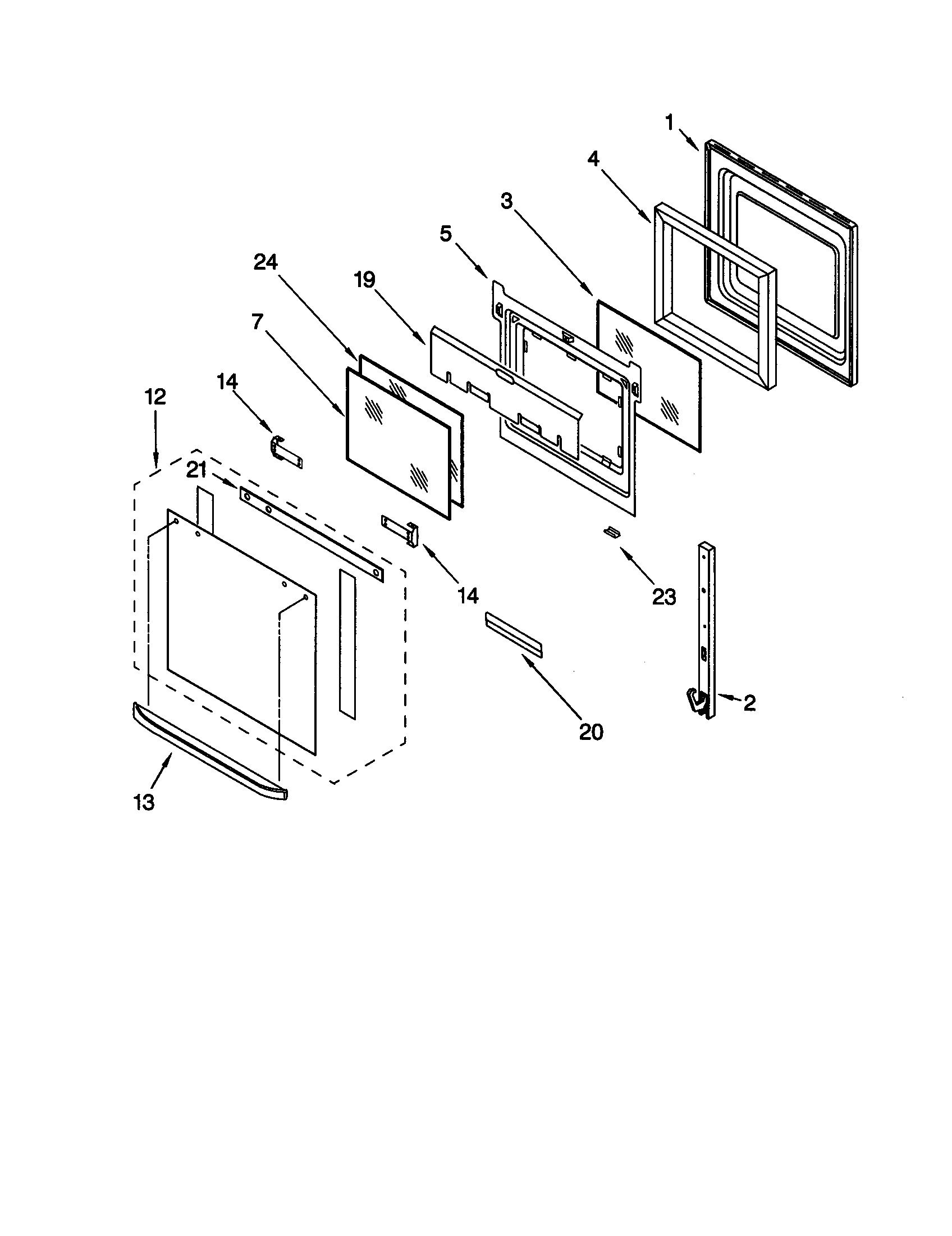Oven door