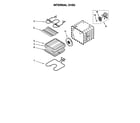 Whirlpool GBS307PDB3 internal oven diagram