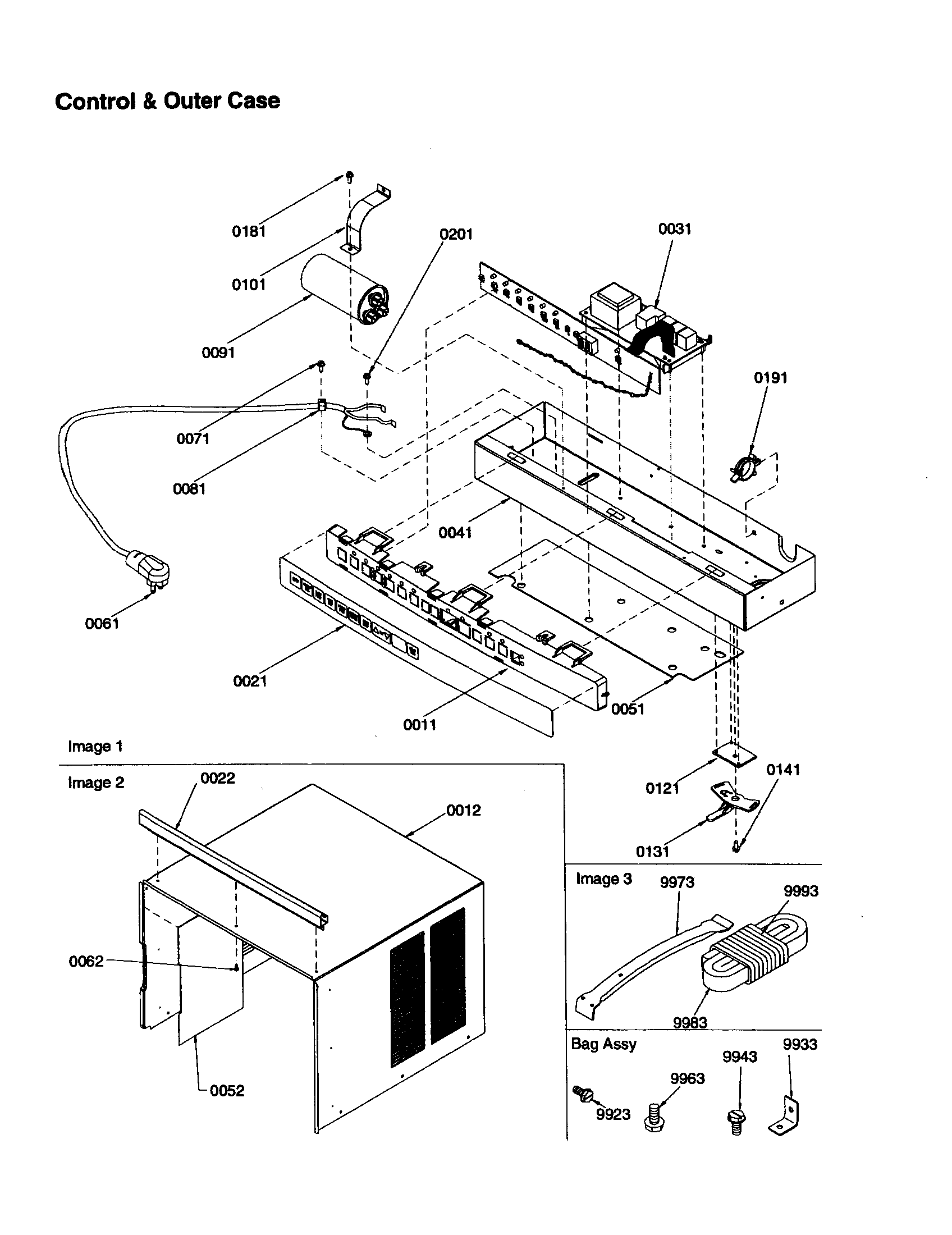 Control and outer case