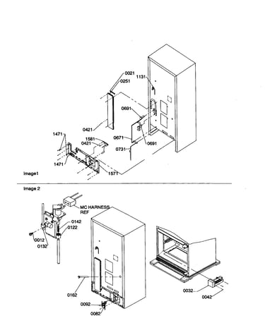Cabinet back/water valve