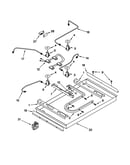Burner box/gas valves/switches