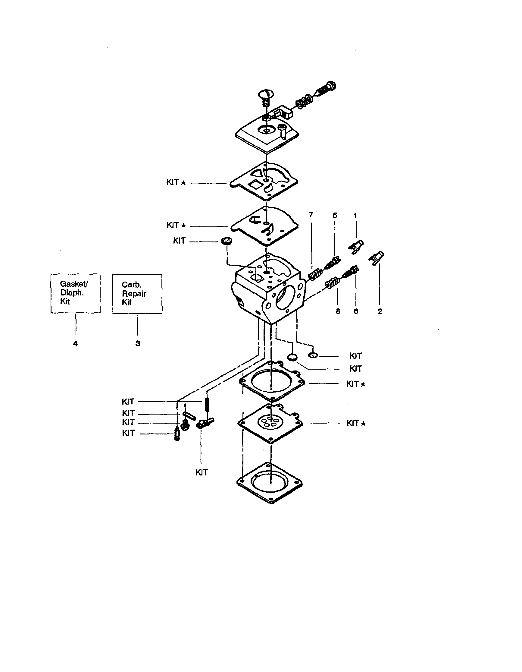 CARBURETOR ASSEMBLY KIT-530069703