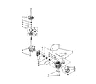 Kenmore 11020902990 brake/clutch/gearcase/motor/pump diagram