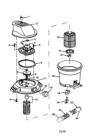 16 gallon-wet/dry vac