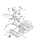 Burner box/gas valves/switches