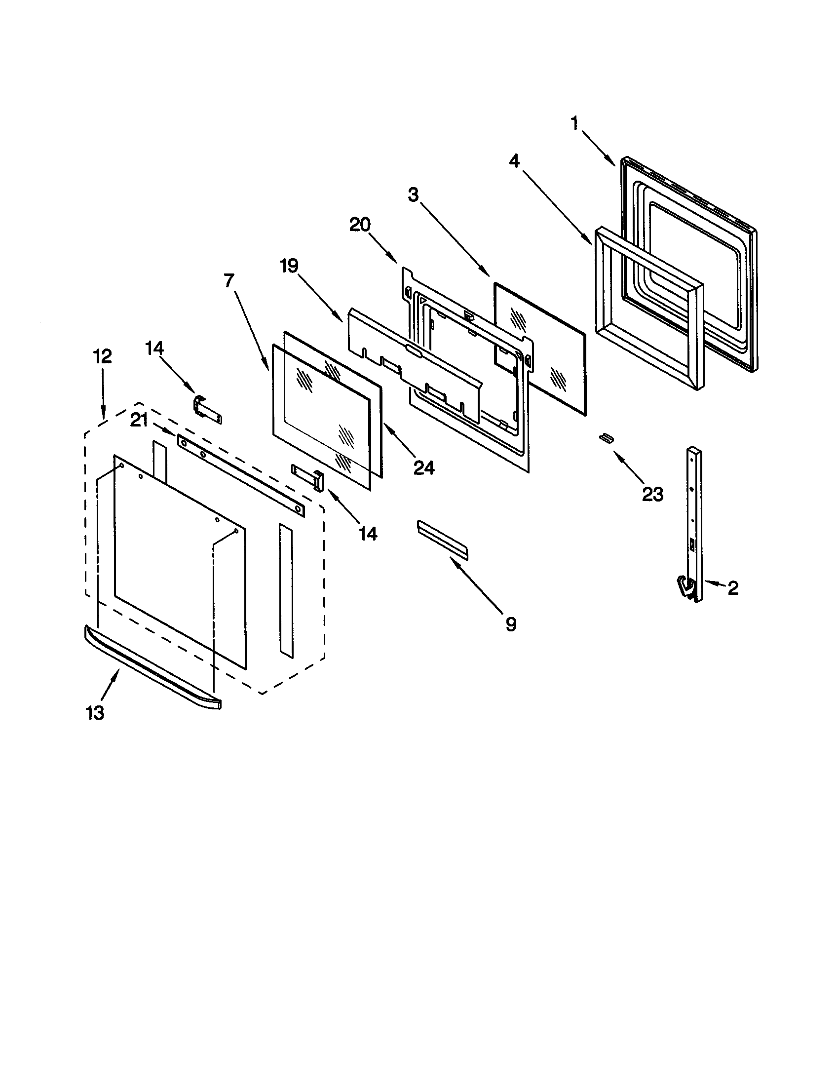 Oven door