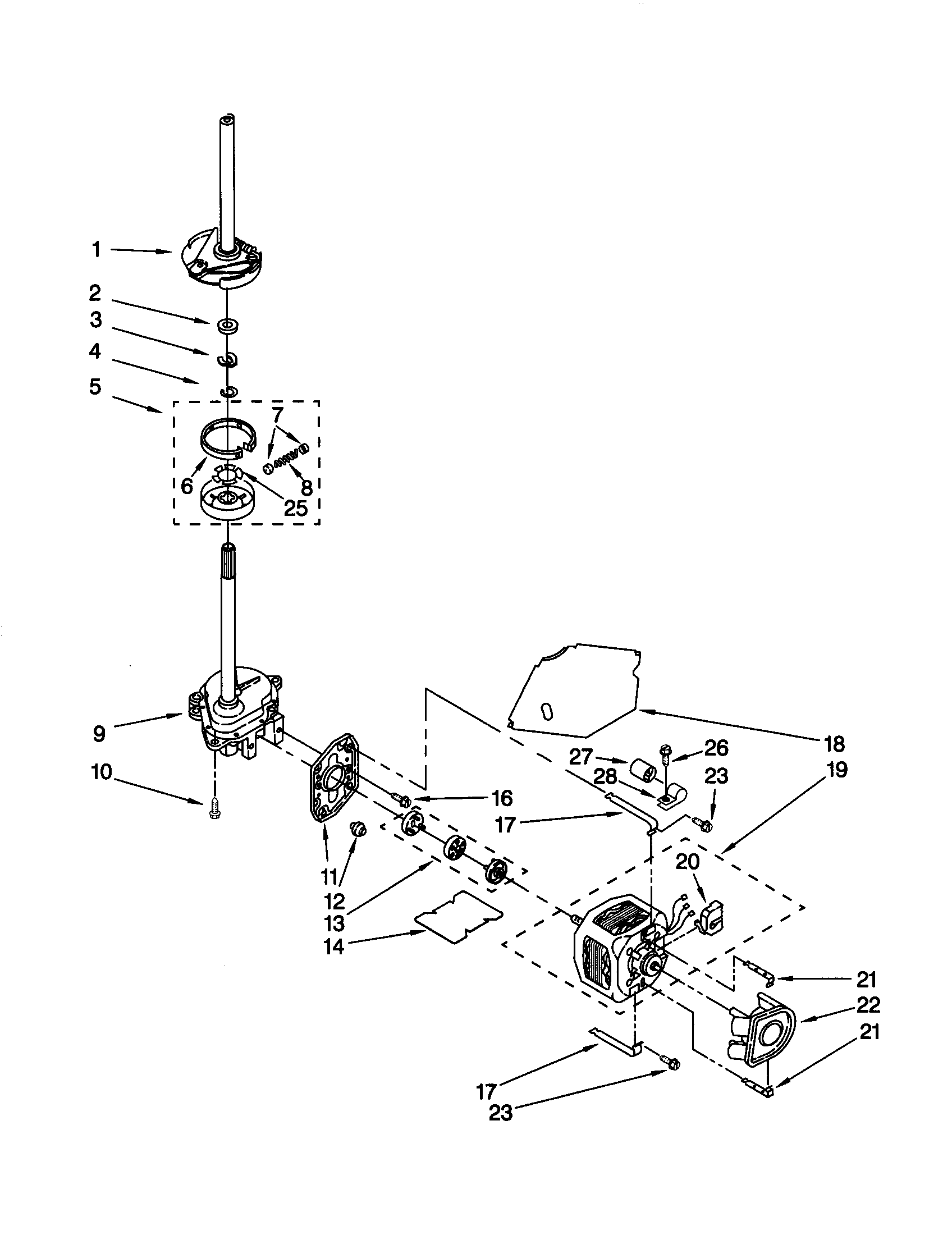 Brake/clutch/gearcase/motor/pump