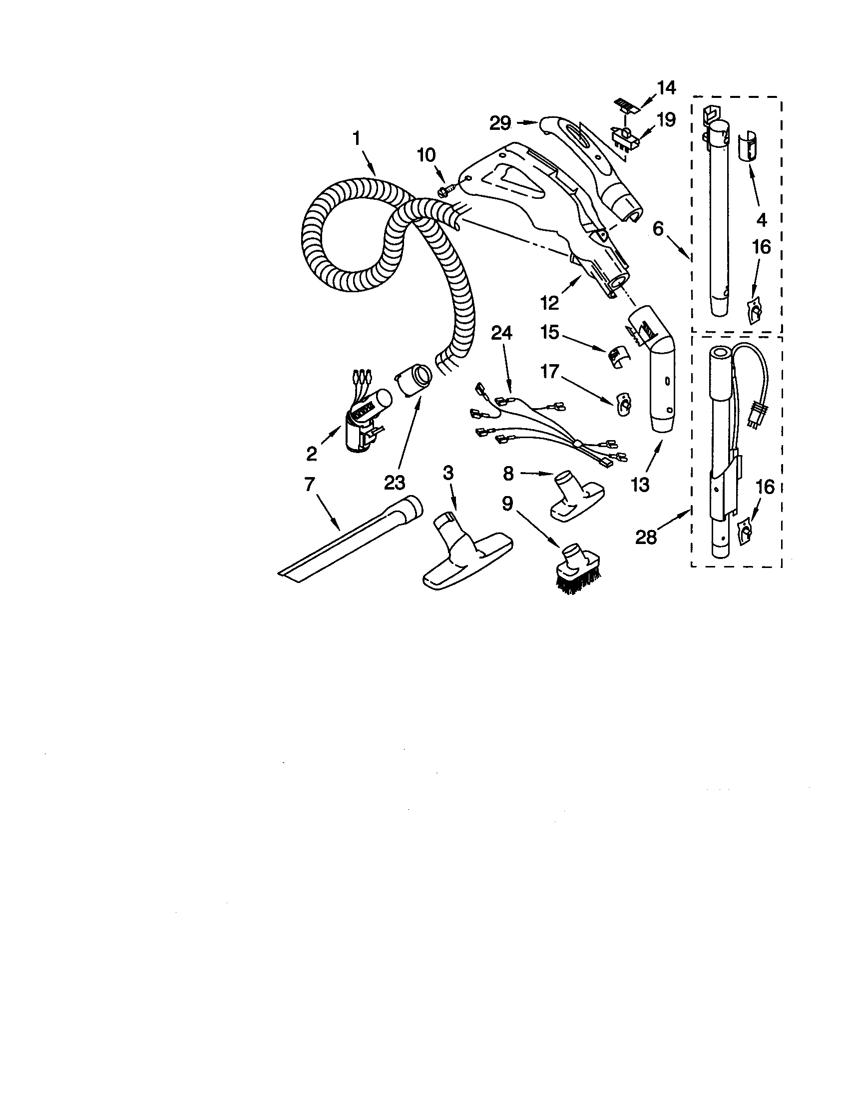 HOSE AND ATTACHMENTS