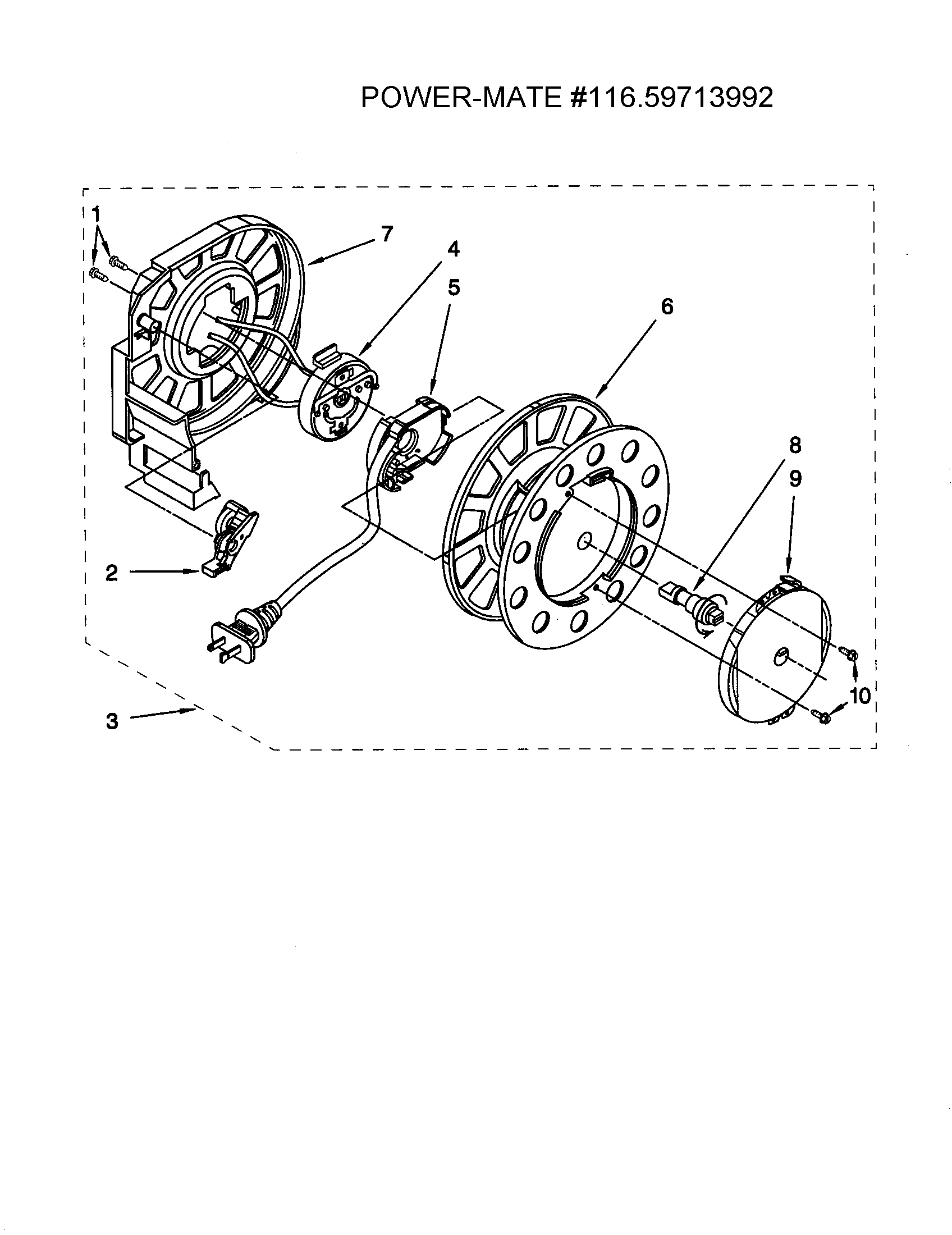 Power cord reel