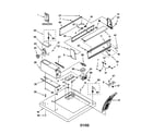 Kenmore 11070012000 top and console diagram