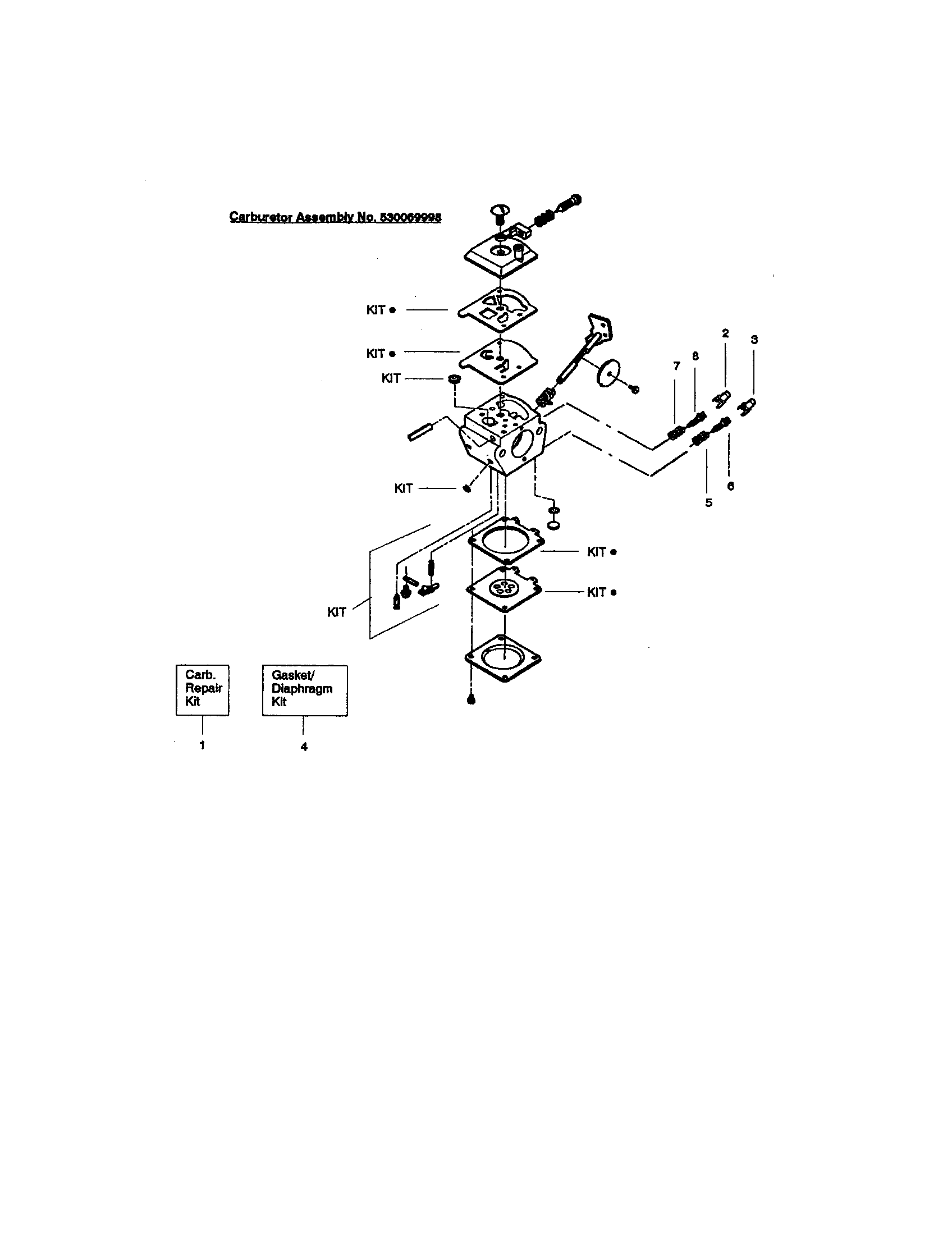 CARBURETOR ASSY 530069998