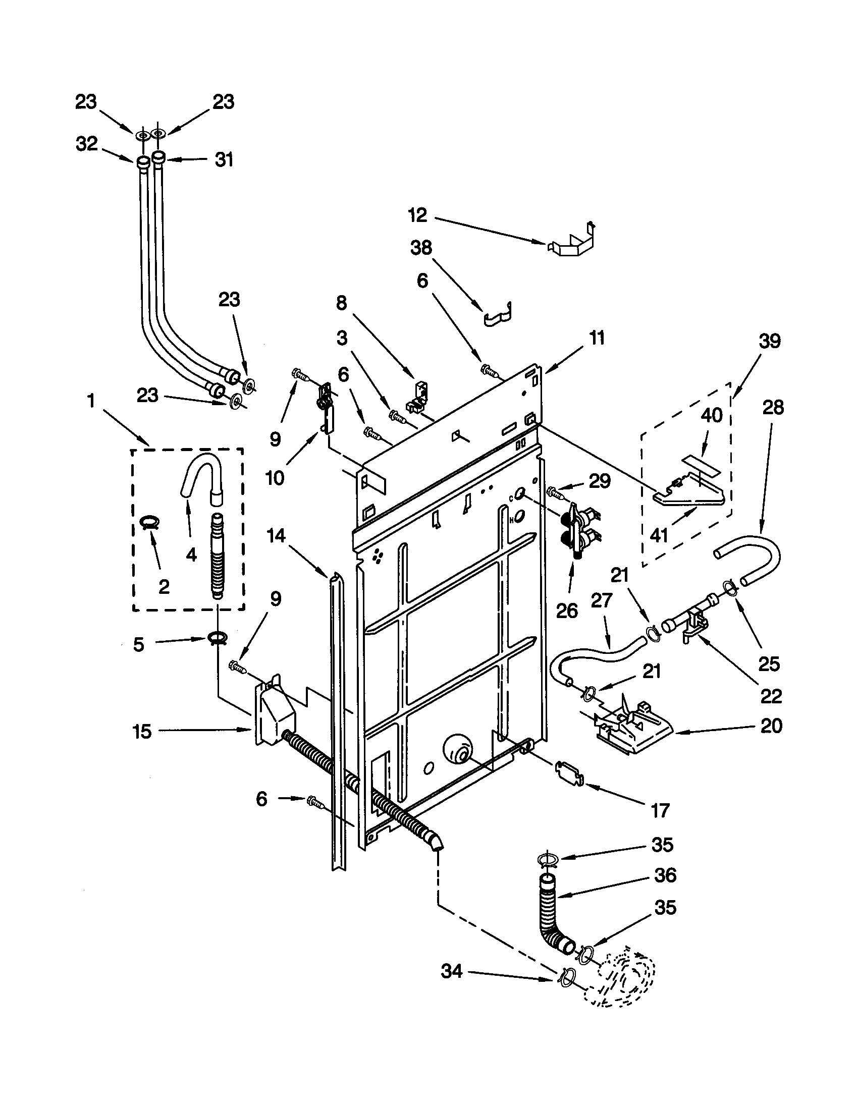 Rear panel