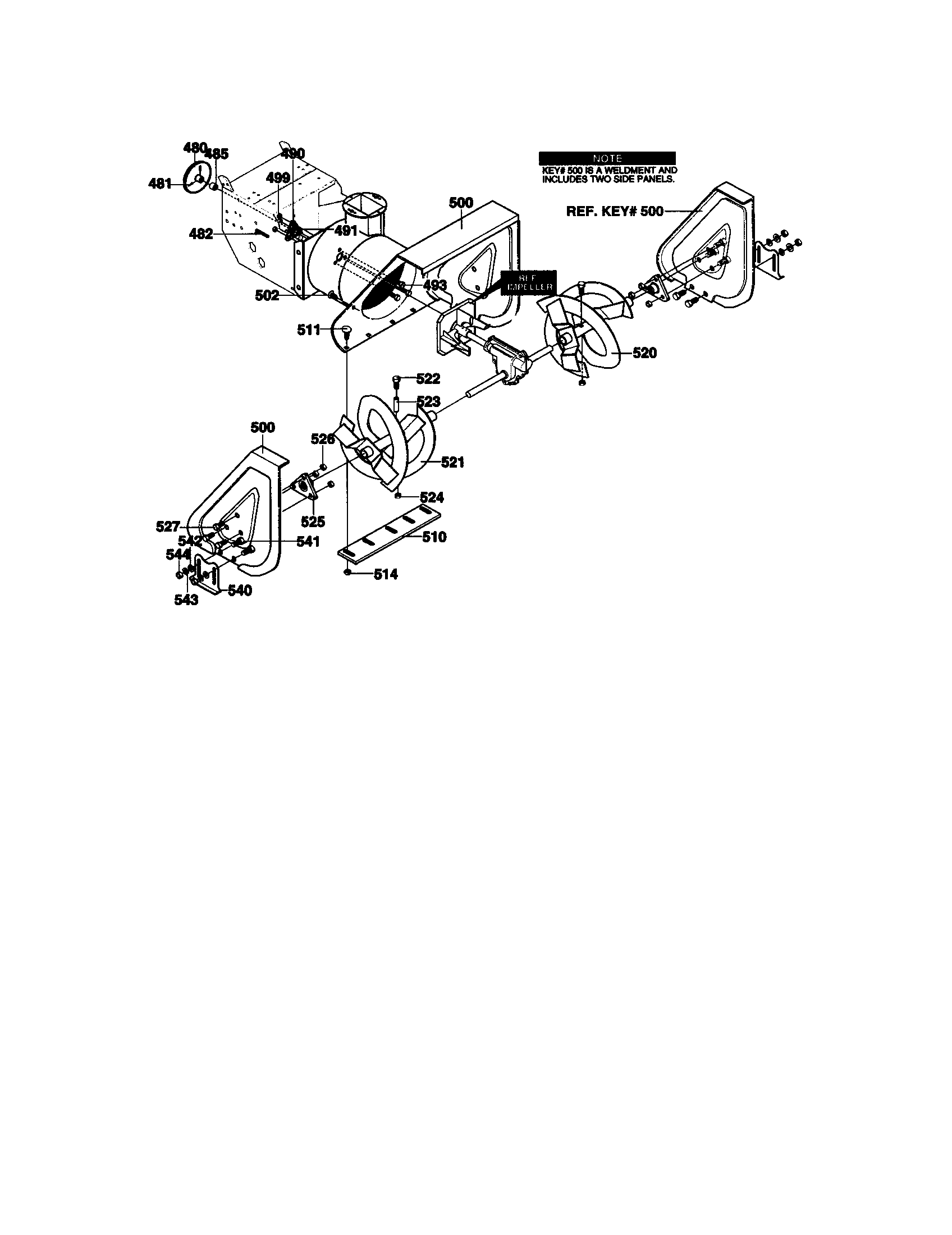 Auger housing