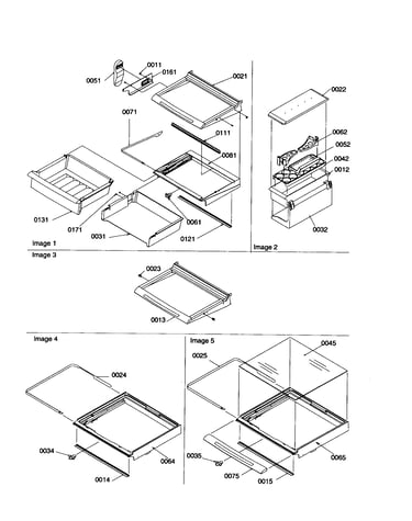 Deli, shelves/crisper assembly