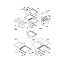 Kenmore 59650392000 deli,shelves, and crisper assy diagram