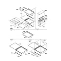 Kenmore 59650392000 deli,shelves, and crisper assy diagram