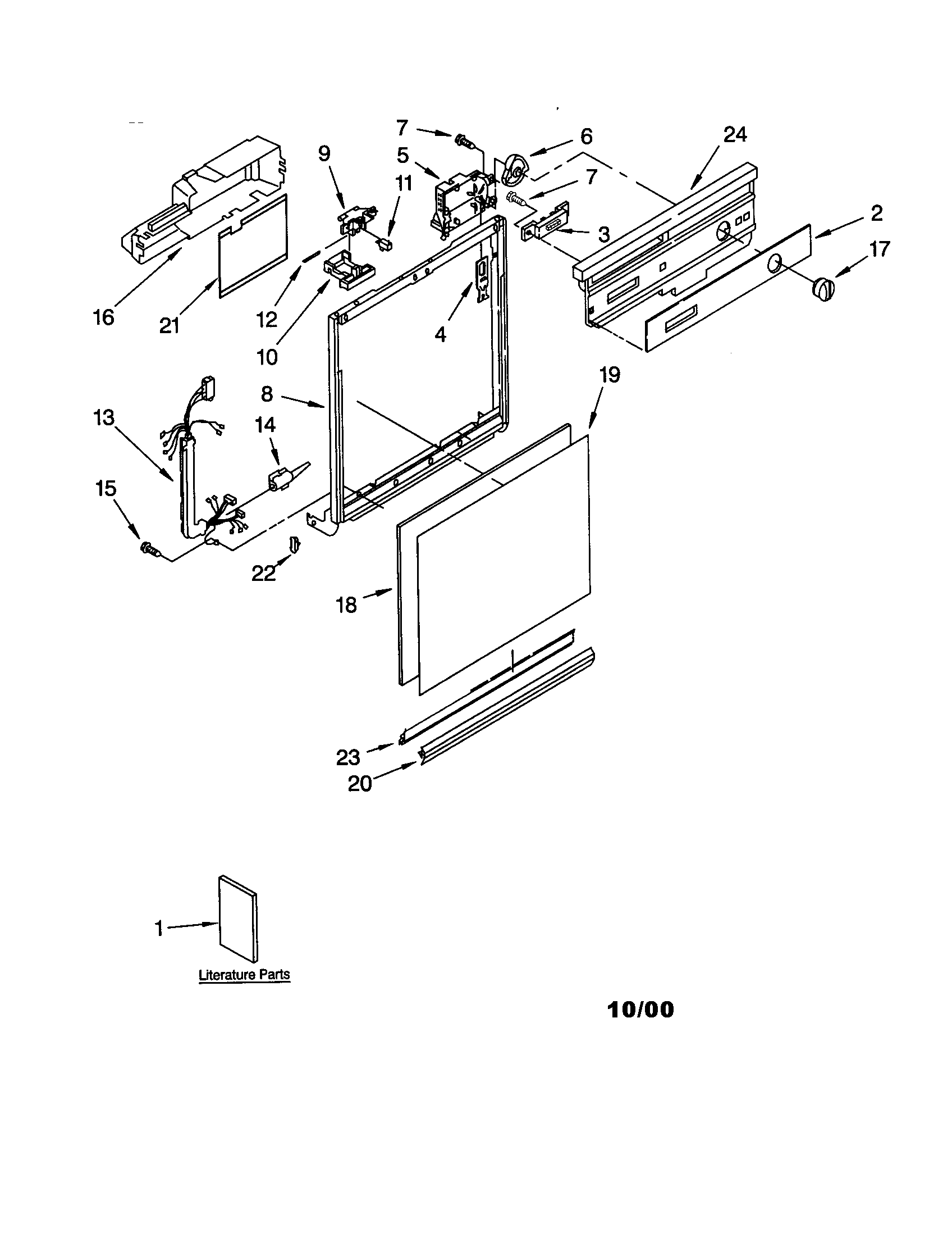 Frame and console