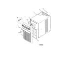 Kenmore 25370066000 cabinet front and wrapper diagram
