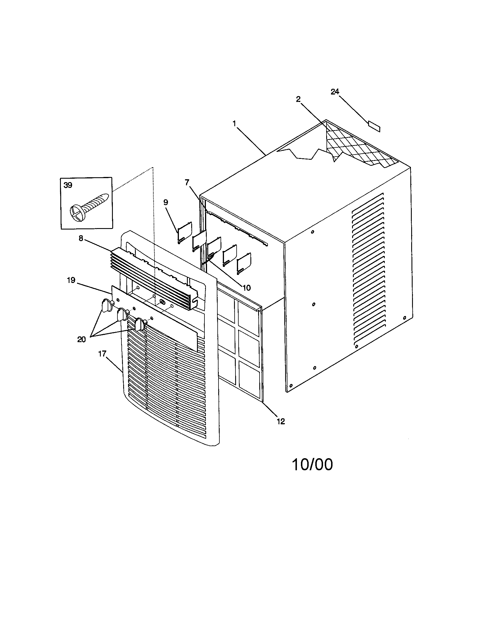 Cabinet front and wrapper