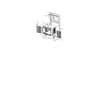 Frigidaire FAS155J1A1 window mounting diagram