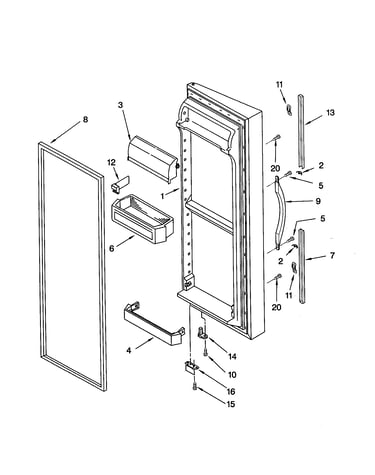 Refrigerator door