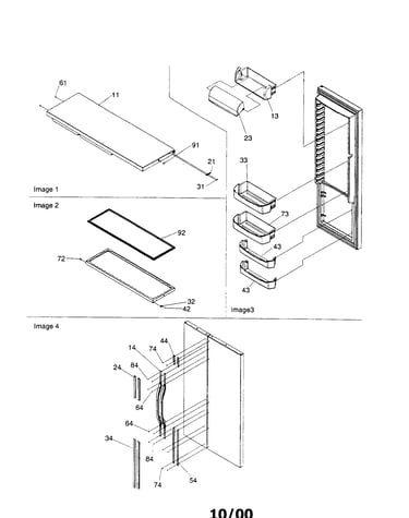 Refrigerator door