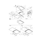 Kenmore 59650392001 deli, shelves, and crisper diagram