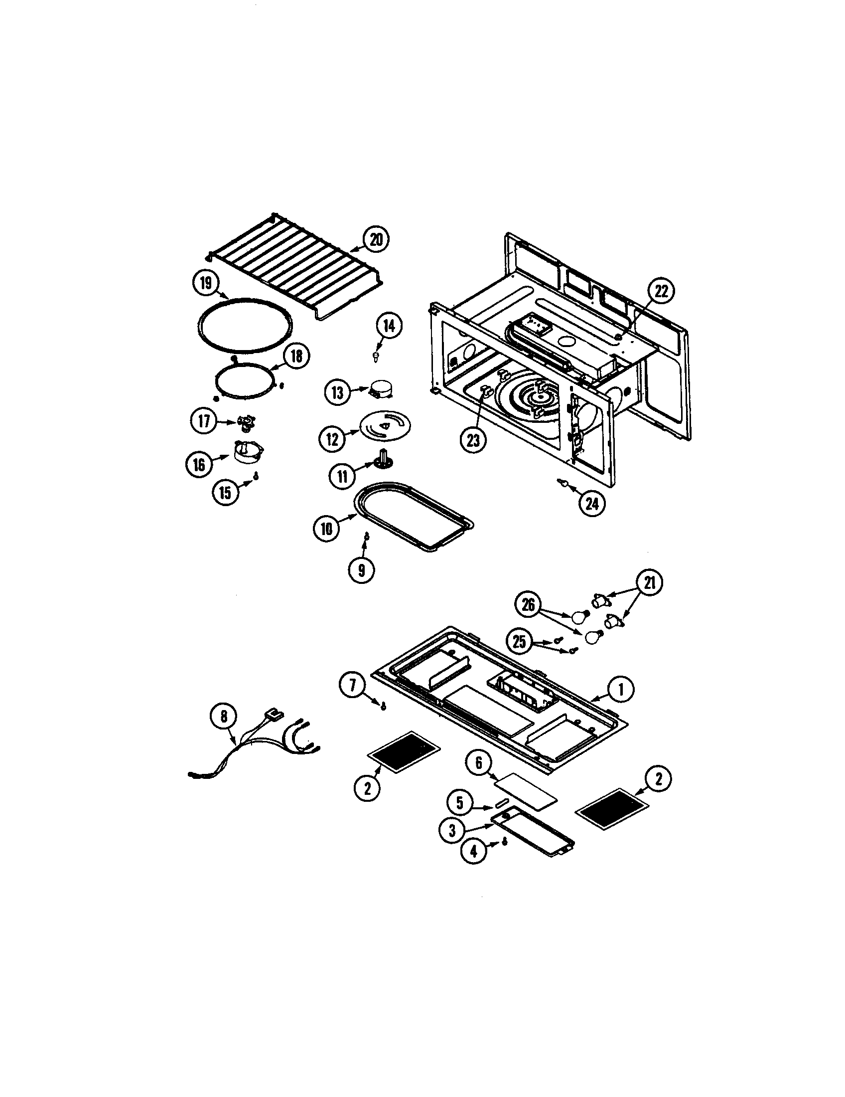 Base and cavity