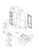 Lights, hinges and shelving