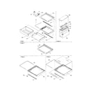 Kenmore 59650692001 deli, shelves/crisper assembly diagram