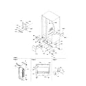 Kenmore 59650694001 evaporator, drain and rollers diagram