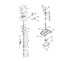 Kenmore Elite 10650582001 motor and ice container diagram