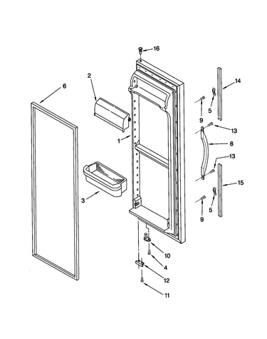 Refrigerator door