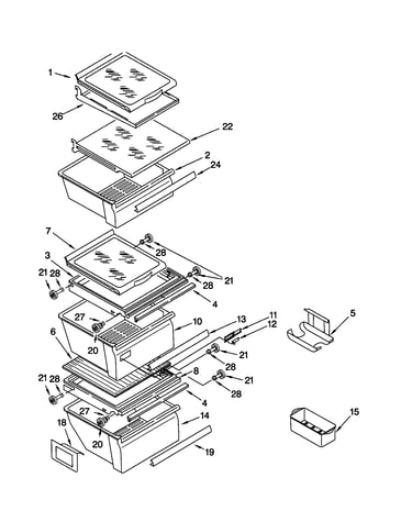 Refrigerator shelf