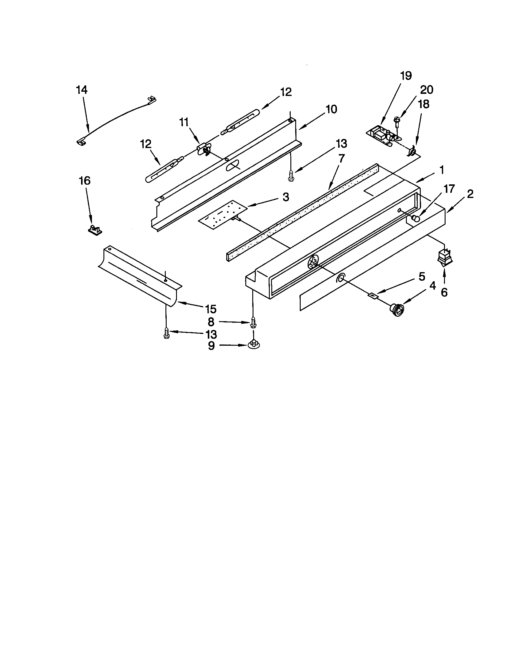 REFRIGERATOR CONTROL PANEL